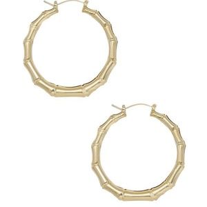 Bamboo Hoop Earrings